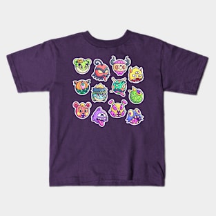 Cute Monster Head Collection Kids T-Shirt